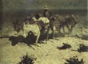 Frederic Remington The Desert Prospector (mk43) oil on canvas